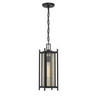 Savoy House - 5-3806-BK - Lanterne suspendue d'extérieur à une lumière - Jacobs - Noir mat