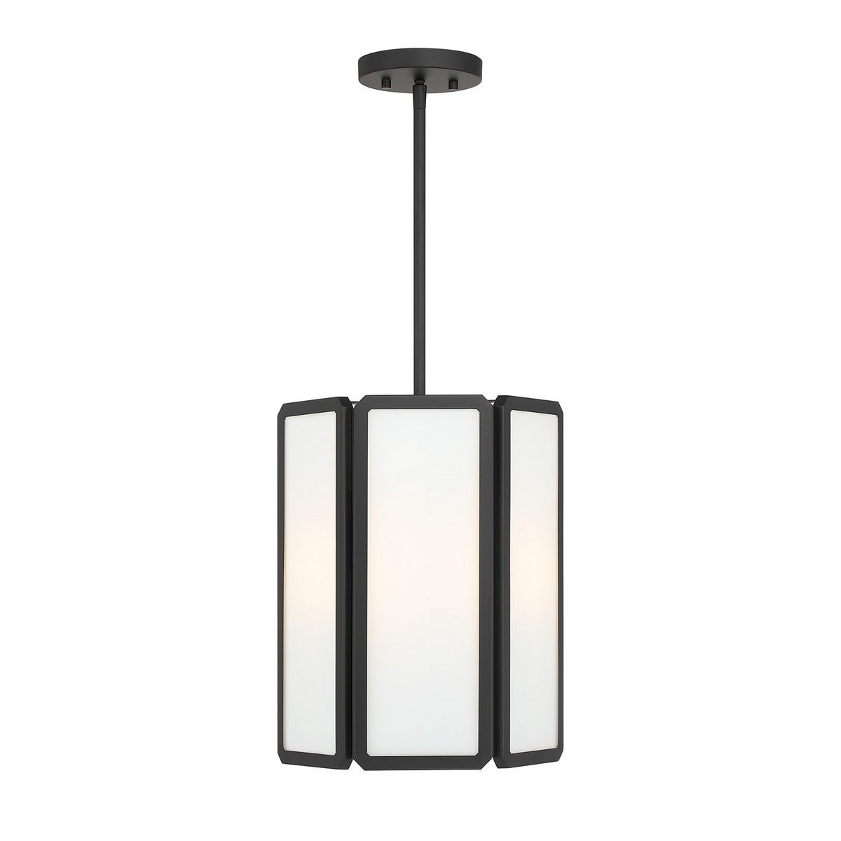Savoy House - 7-1700-3-89 - Trois Lumières Suspension - Leeds - Noir mat