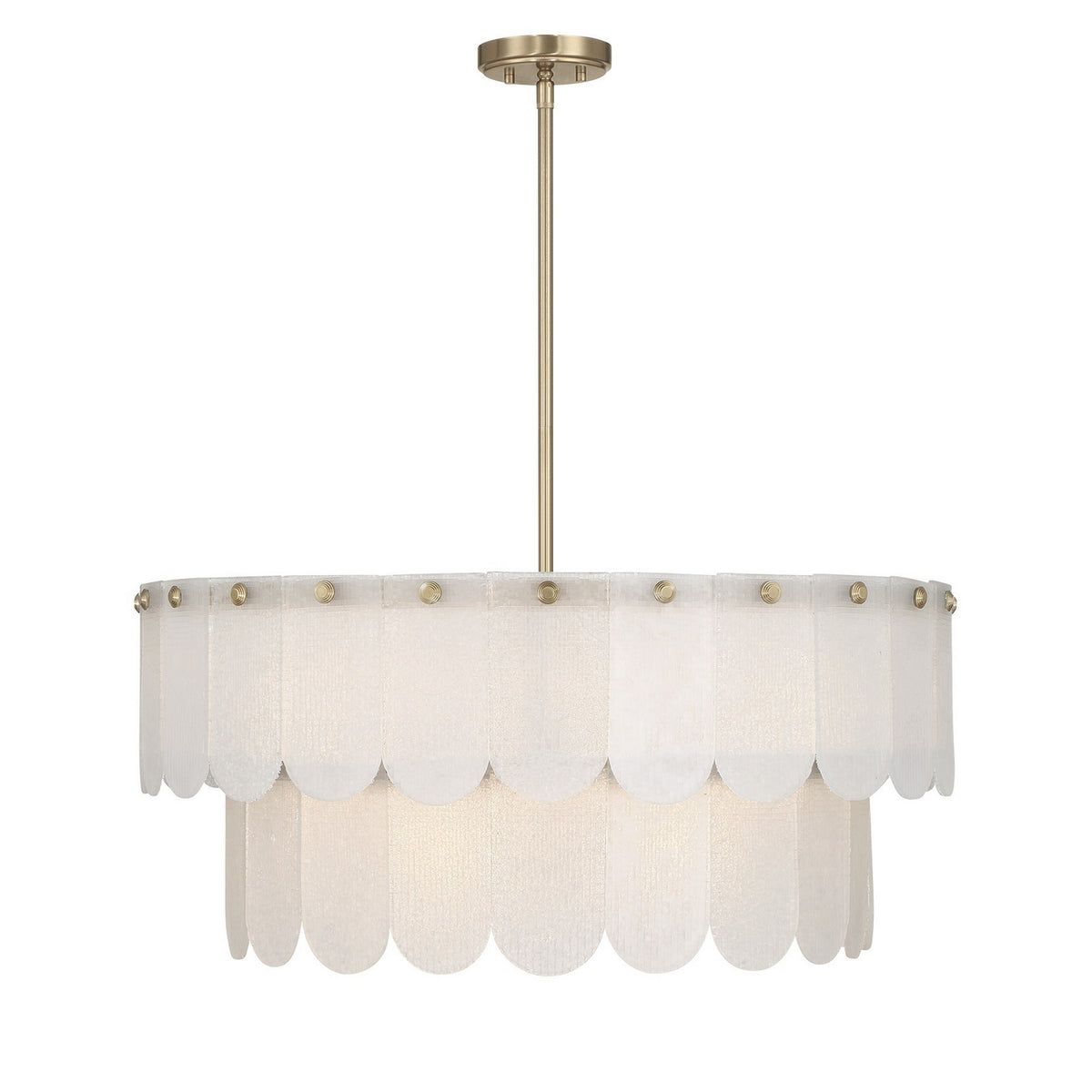 Savoy House - 7-9800-10-127 - Dix Lumières Suspension - Ashton - Noble Brass