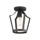 Éclairage Maxim 10421BK Arden Suspension / Semi-affleurant noir
