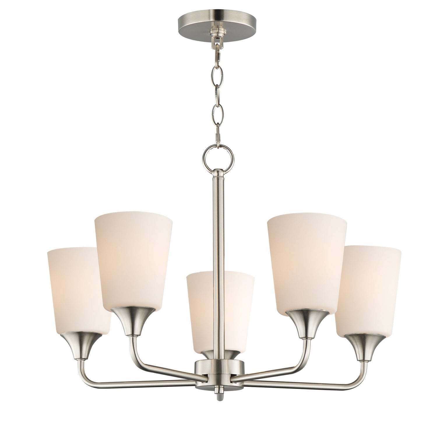 Éclairage Maxim 12875SWSN Hudson Suspendu en nickel satiné