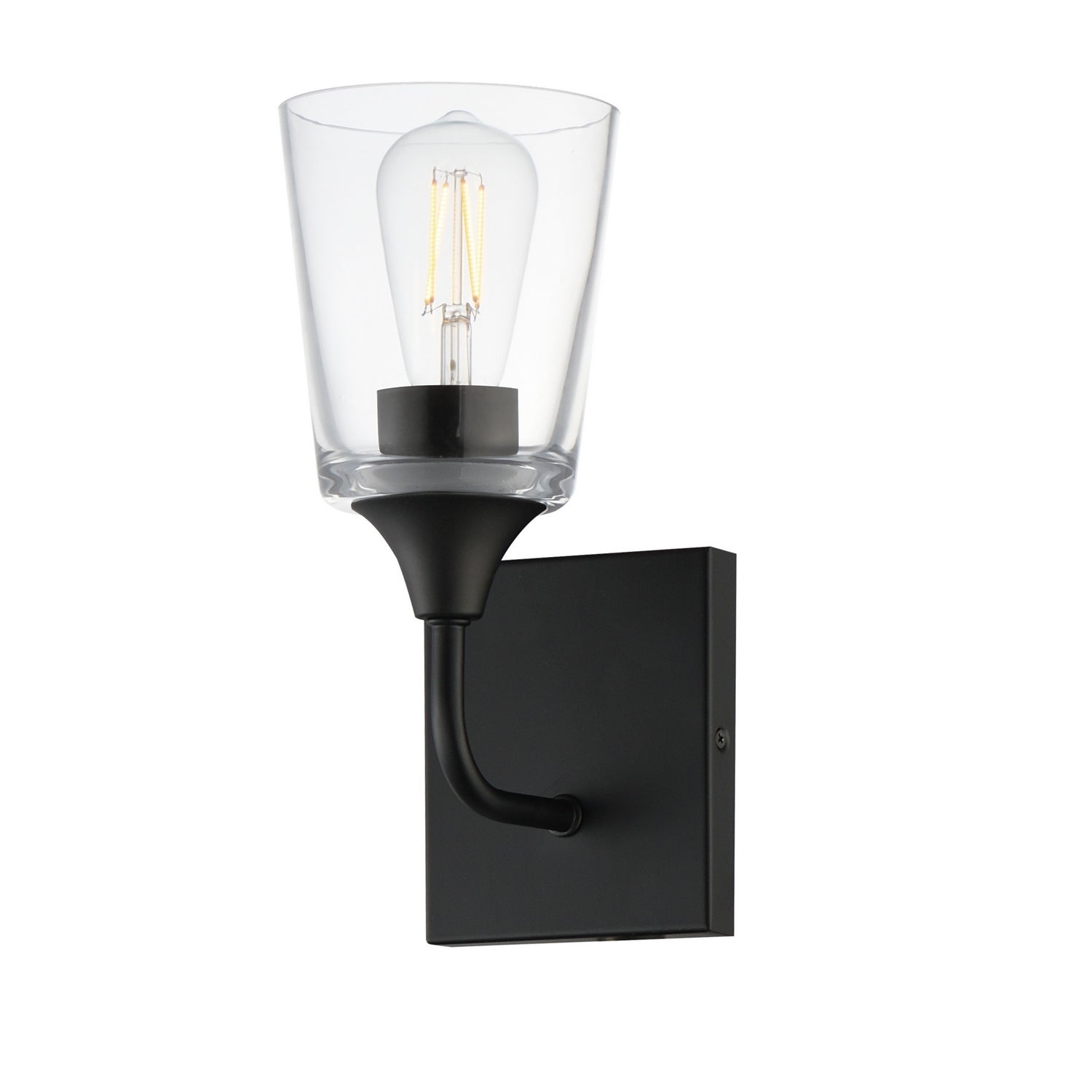 Maxim Lighting 12881CLBK Hudson Wall Sconce in Black