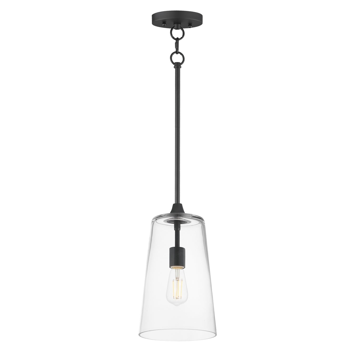 Éclairage Maxim 12886CLBK Hudson Suspension en noir