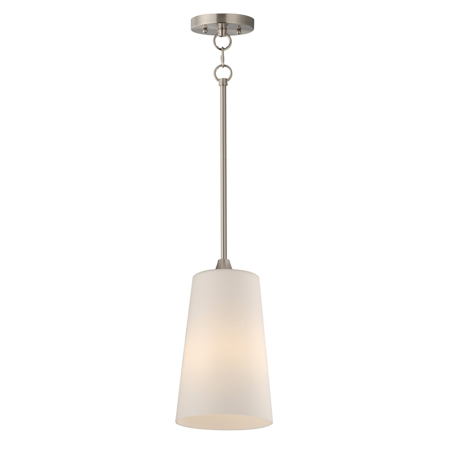 Éclairage Maxim 12886SWSN Hudson Suspension en nickel satiné