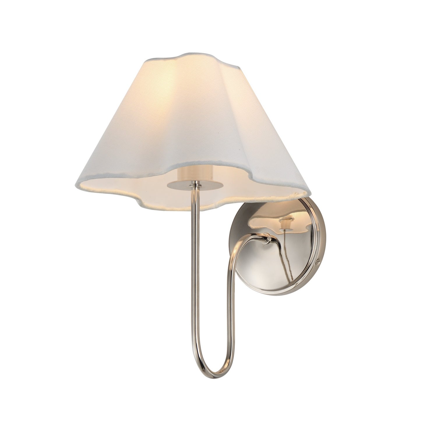 Maxim Lighting 18100WTPN Saxon Wall Sconce in Polished Nickel
