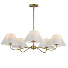 Maxim Lighting 18105WTNAB Saxon Chandelier in Natural Aged Brass