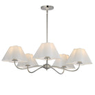Maxim Lighting 18105WTPN Saxon Chandelier in Polished Nickel