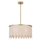 Maxim Lighting 22512WWTNAB Marimba Suspension en naturel Laiton vieilli
