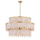 Maxim Lighting 22514WWTNAB Marimba Chandelier in Natural Aged Brass