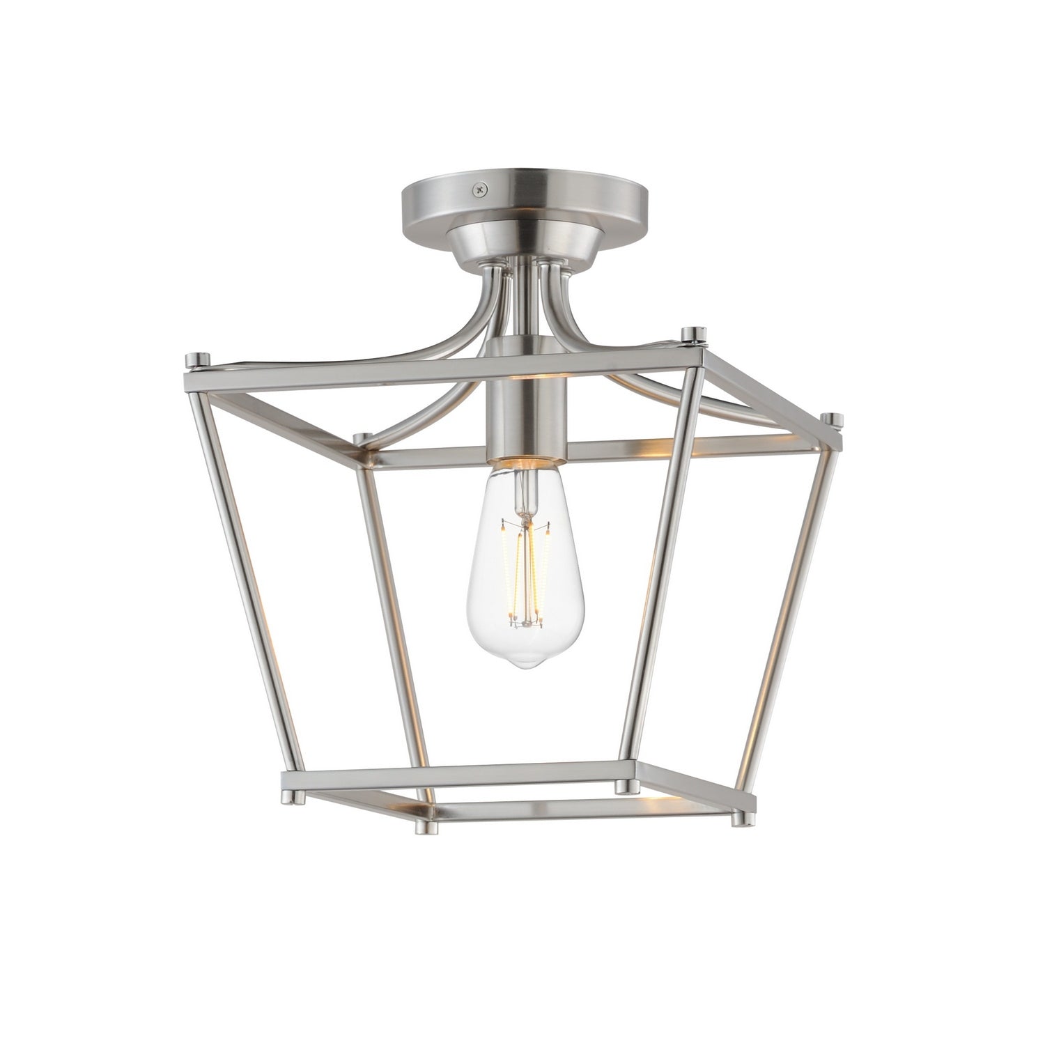 Maxim Lighting 25311SN Clifton Pendant / Semi Flush in Satin Nickel