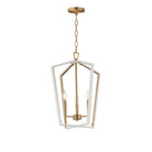 Éclairage Maxim 28613WTNAB Melrose Suspension en blanc/naturel Laiton vieilli