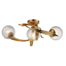 Maxim Lighting 28717CRGL Firenze Flush Mount in Gold Leaf