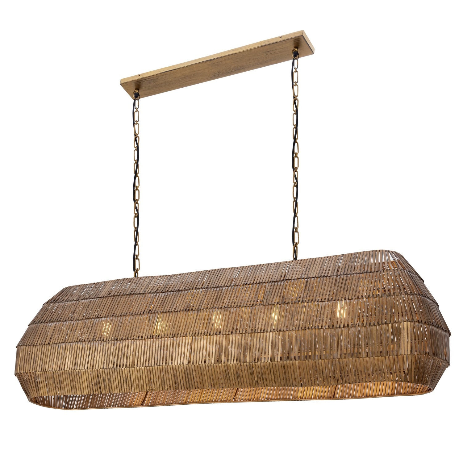 Maxim Lighting 29185AB Gilda Linear Pendant in Antique Brass