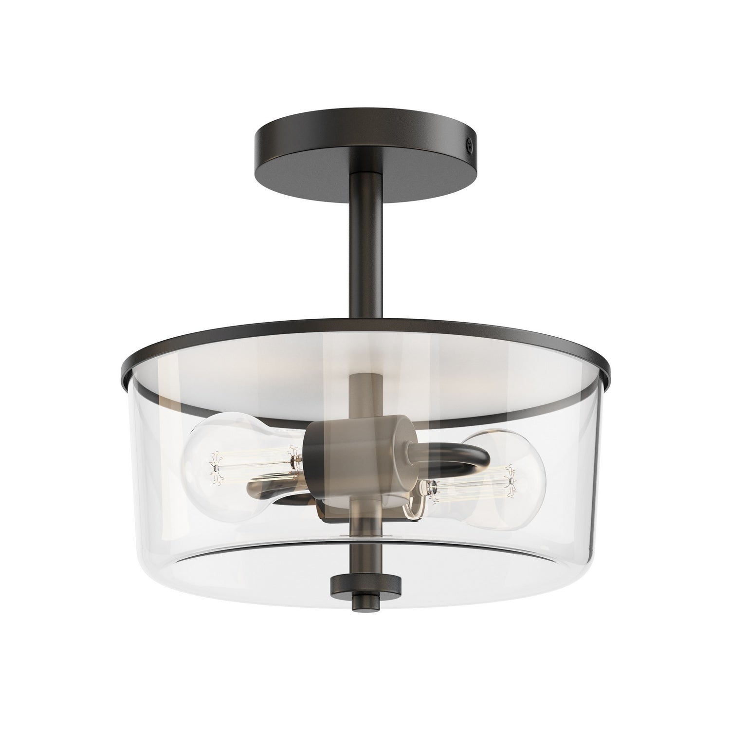 Éclairage Maxim 5692CLBK Fuller Semi-encastré/Suspension Décapotable noire