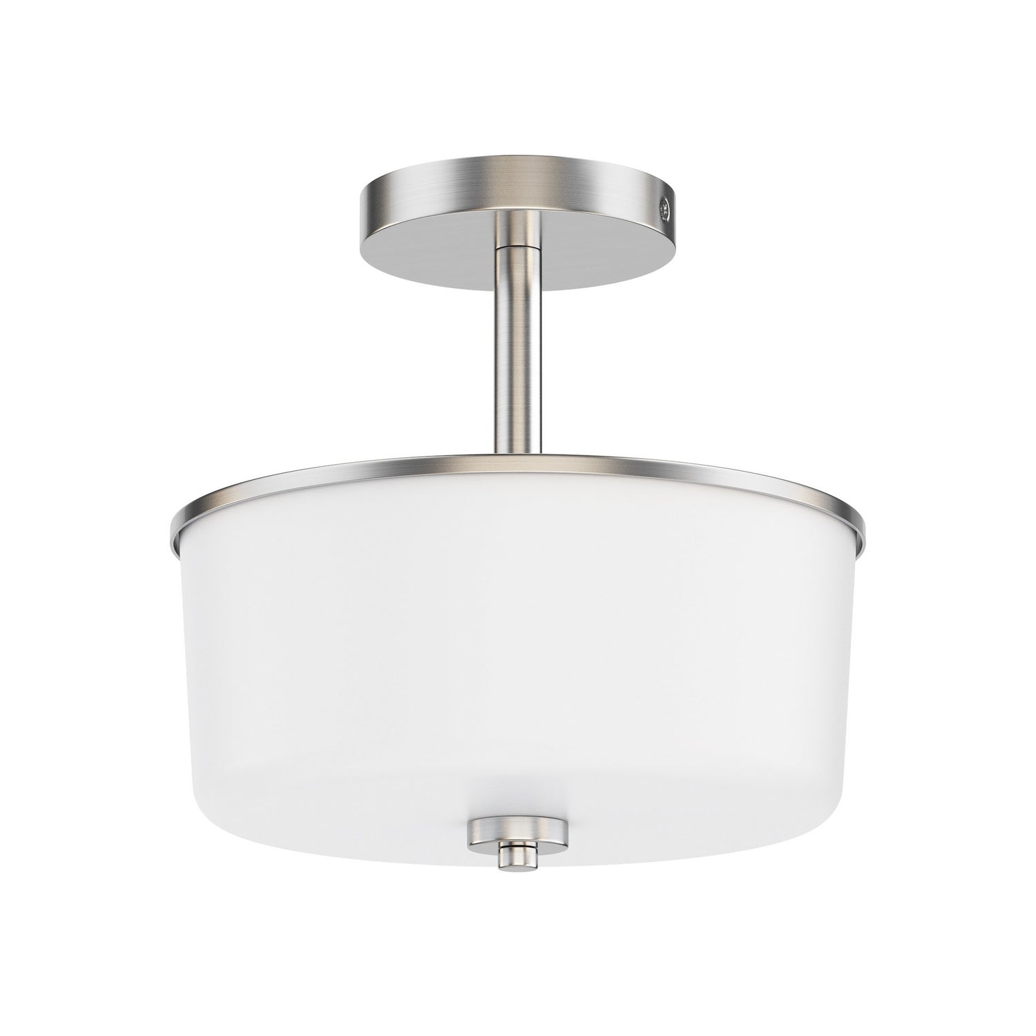 Éclairage Maxim 5692WTSN Fuller Semi-encastré/Suspension Convertible en nickel satiné