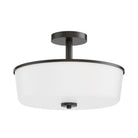 Éclairage Maxim 5695WTBK Fuller Semi-encastré/Suspension Décapotable noire