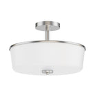 Éclairage Maxim 5695WTSN Fuller Semi-encastré/Suspension Convertible en nickel satiné