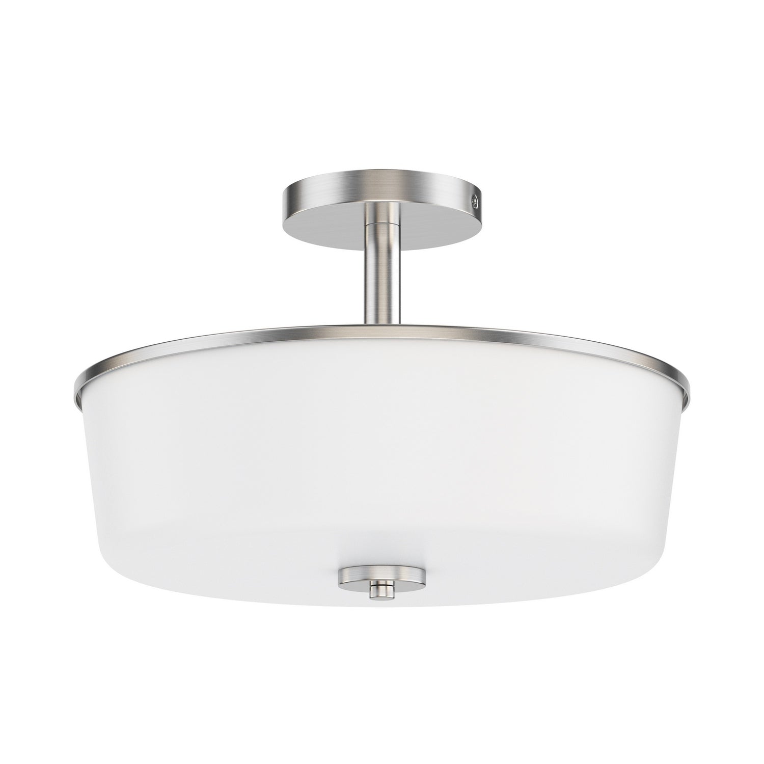 Éclairage Maxim 5695WTSN Fuller Semi-encastré/Suspension Convertible en nickel satiné