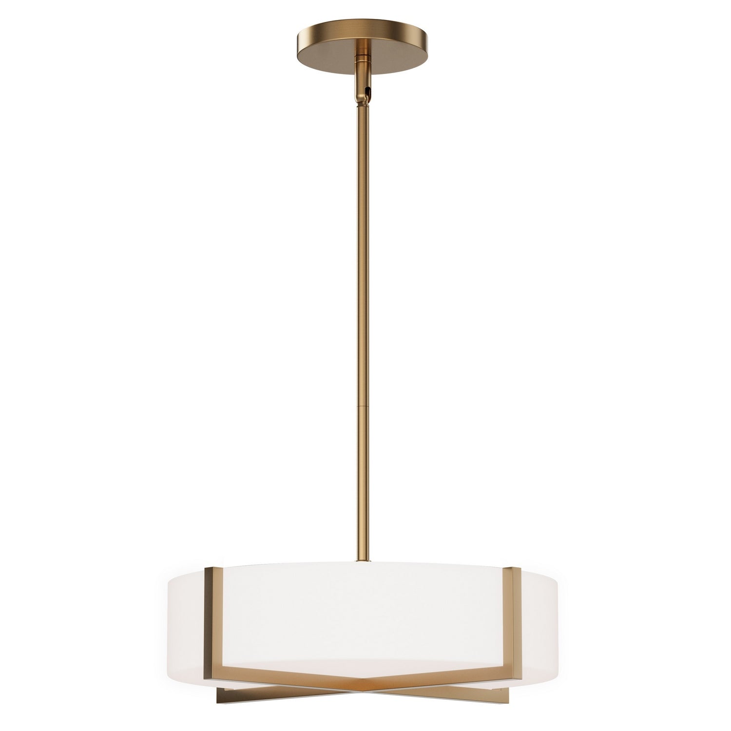 Éclairage Maxim 57945WTNAB Dexter Plafonnier/ Suspension Cabriolet en naturel Laiton vieilli