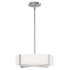 Éclairage Maxim 57945WTSN Dexter Plafonnier/ Suspension Convertible en nickel satiné