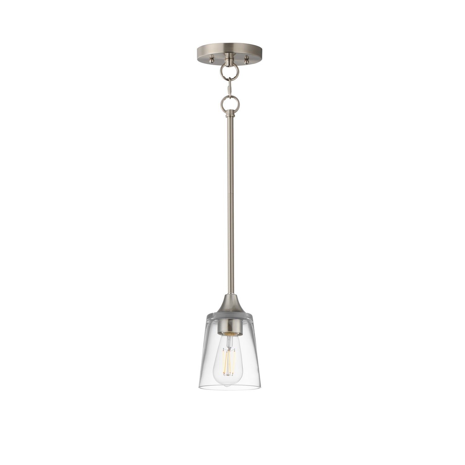 Maxim Lighting 92880CLSN Hudson Mini Suspension en nickel satiné