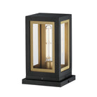 Lanterne de terrasse Maxim Lighting Neoclass 30050CLBKGLD, noir et or