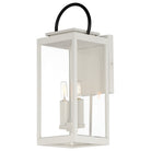Maxim Lighting 30916CLWTBK Nassau Vivex Outdoor Wall Lantern in White / Black