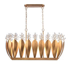 Arabela Lighting - 85130-7 - Seven Light Linear Chandelier - Callista - Antique Gold Leaf