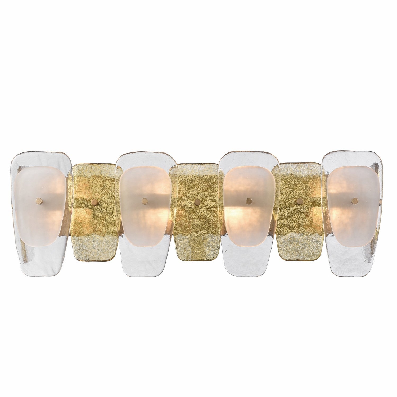 Arabela Lighting - 85206-4 - Four Light Vanity - Strata - Lacquered Gold