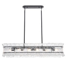 Arabela Lighting - 85254-6 - Luminaire linéaire à six lampes Suspendu - Sophie - Noir mat