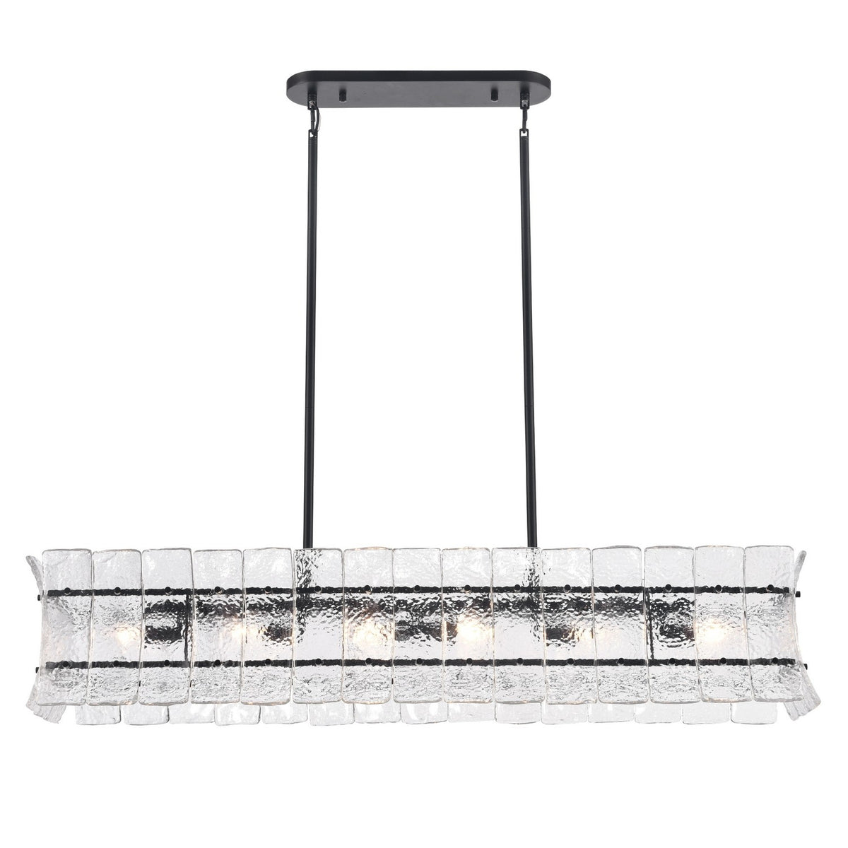 Arabela Lighting - 85254-6 - Six Light Linear Chandelier - Sophie - Matte Black
