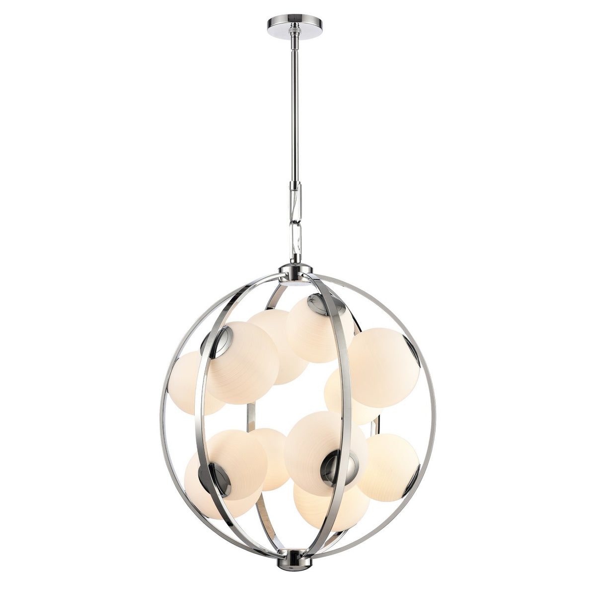 Arabela Lighting - 85371-12 - Guirlande lumineuse à 12 lampes Suspension - Concentro - Chrome poli