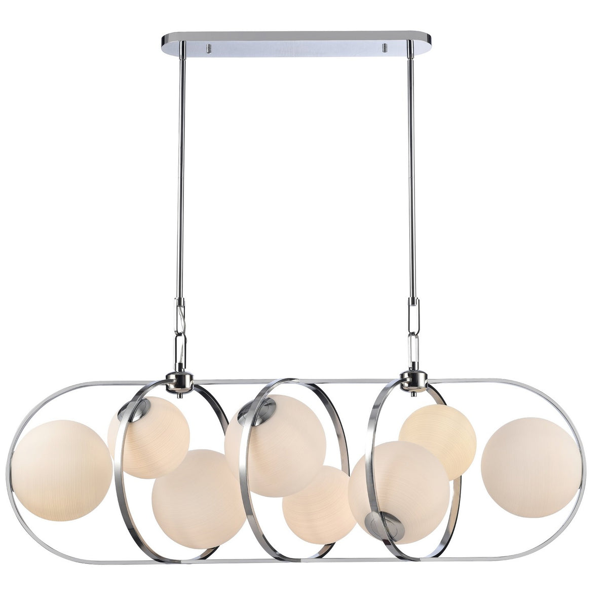 Arabela Lighting - 85373-8 - Eight Light Linear Chandelier - Concentro - Polished Chrome