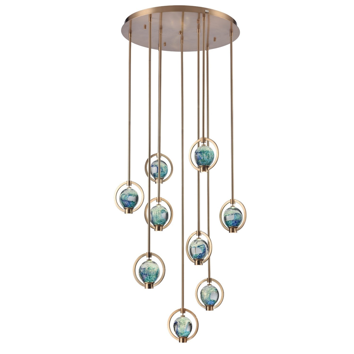 Éclairage Arabela - 85401-9 - LED Suspension - Utopie - Or laqué