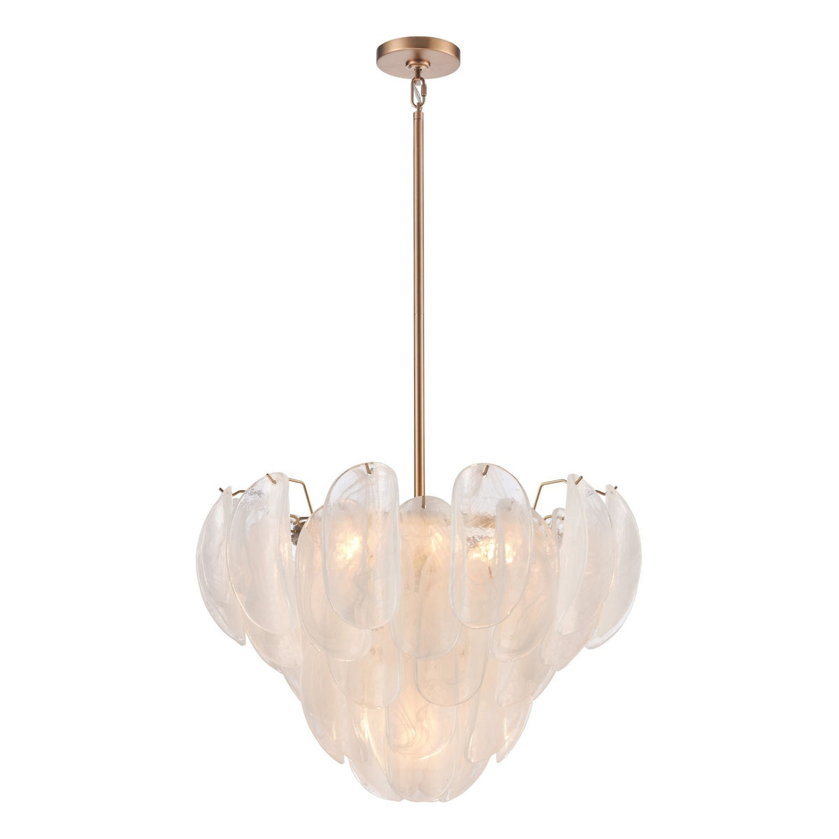 Arabela Lighting - 85410-7 - Seven Light Pendant - Chateau - Satin Brass