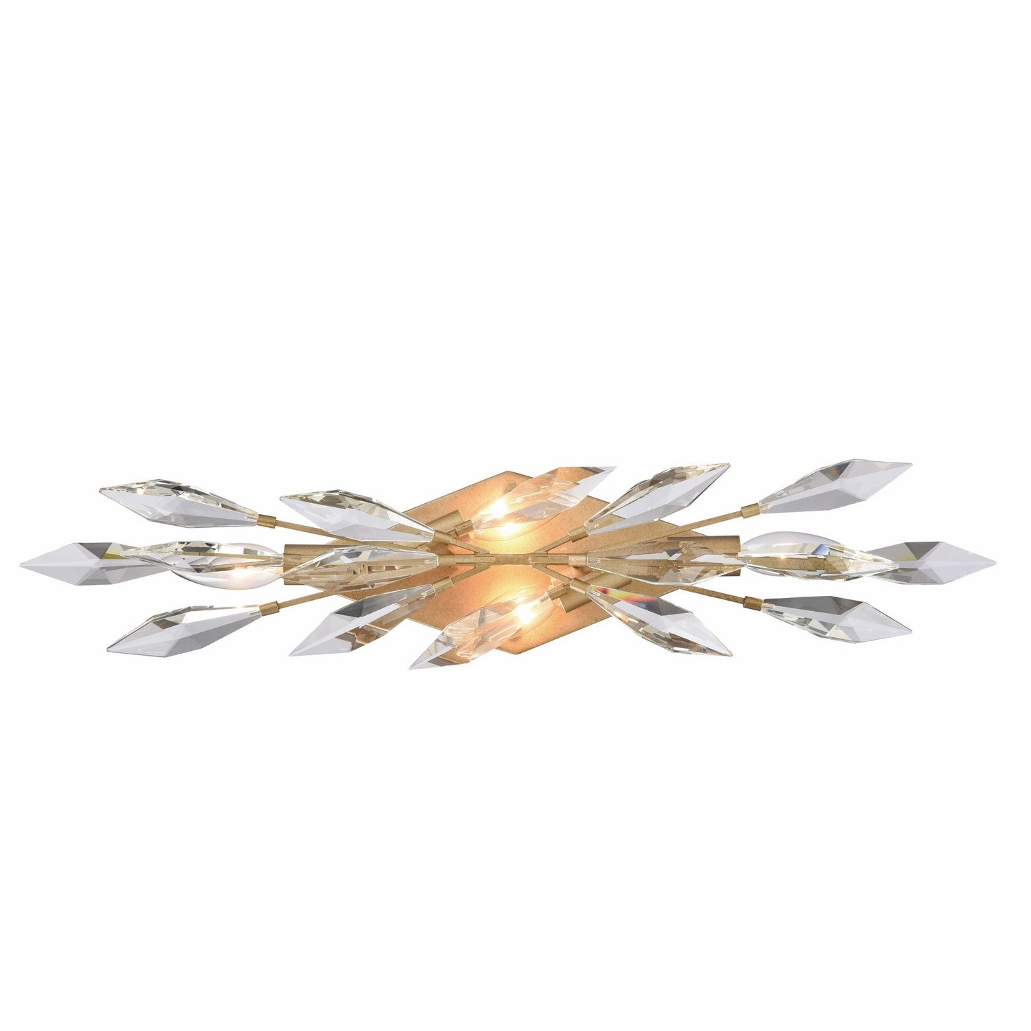 Arabela Lighting - 85426-4 - Four Light Vanity - Crystal Fusion - Peruvian Gold