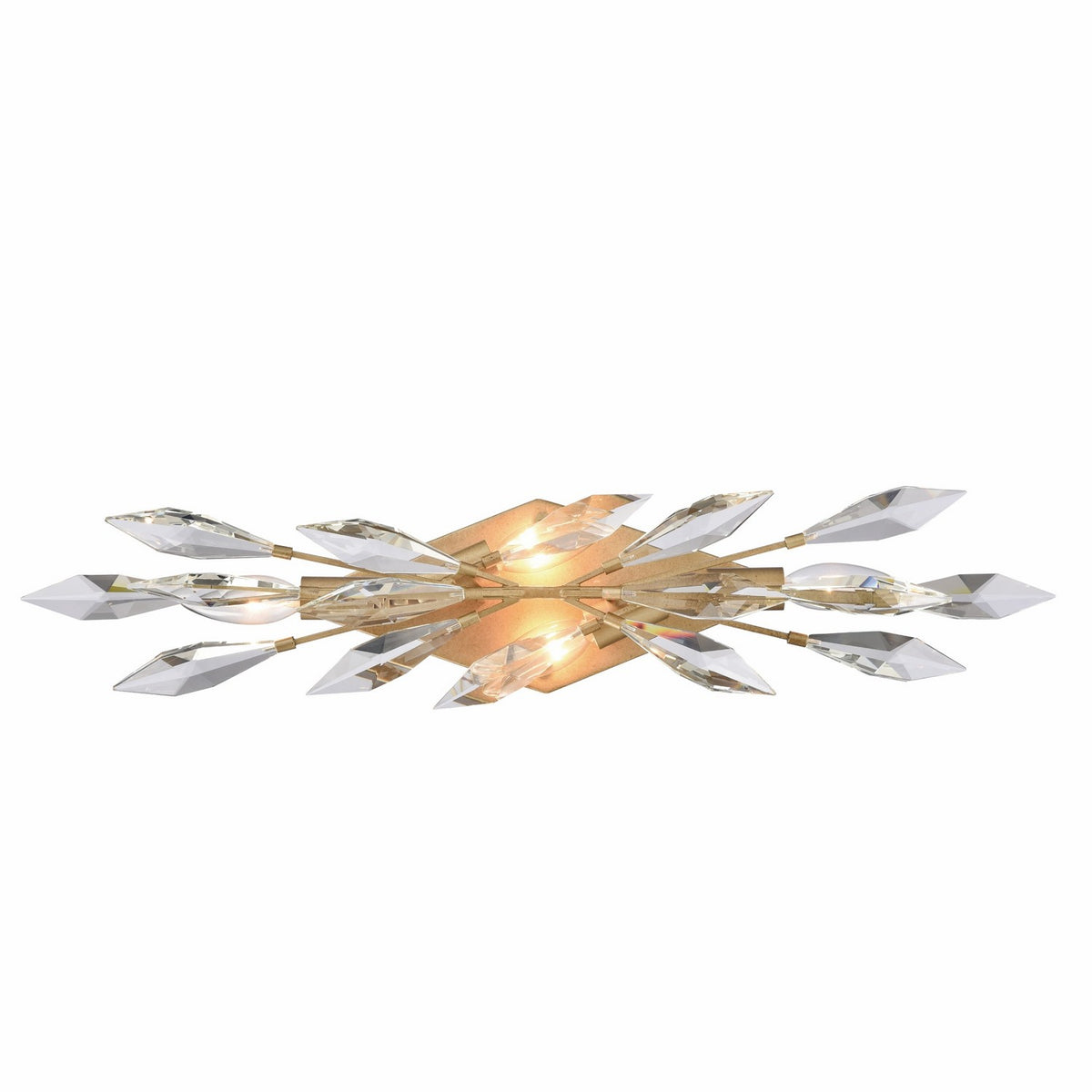 Arabela Lighting - 85426-4 - Applique murale à quatre lumières - Crystal Fusion - Or péruvien