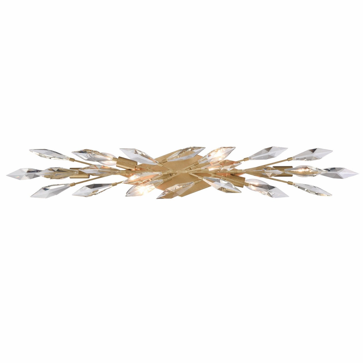 Arabela Lighting - 85427-6 - Applique murale six lumières - Crystal Fusion - Or péruvien