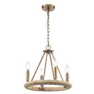 Arabela Lighting - 85430-4 - Quatre lampes Suspendu - Cabane - Or laqué
