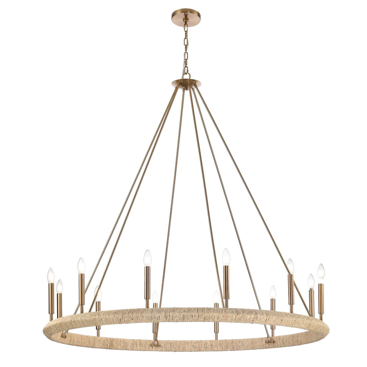 Arabela Lighting - 85433-12 - 12 Light Chandelier - Cabana - Lacquered Gold