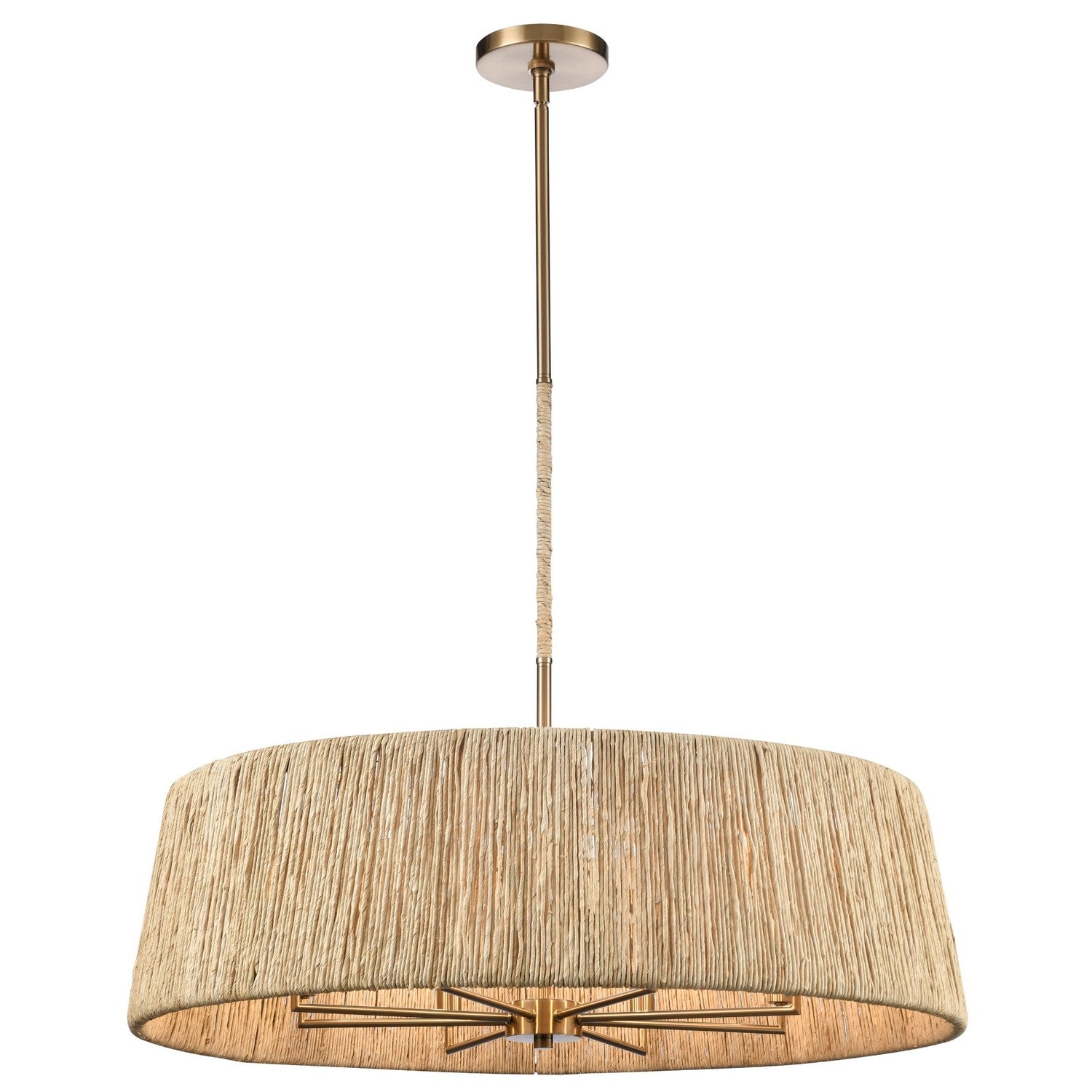 Arabela Lighting - 85435-8 - Huit lampes Suspension - Cabane - Or laqué