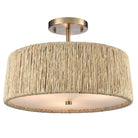 Arabela Lighting - 85437-3 - Trois lampes semi-lumineuses Plafonnier - Cabane - Or laqué