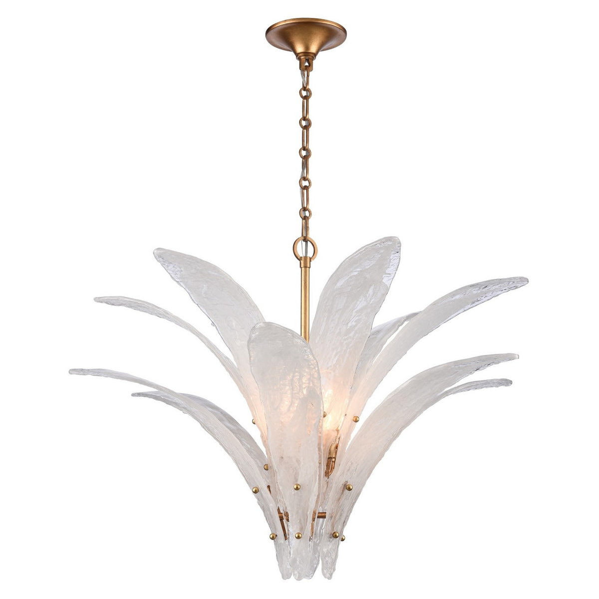 Arabela Lighting - 85491-6 - Six Light Pendant - Fiore - Antique Gold Leaf