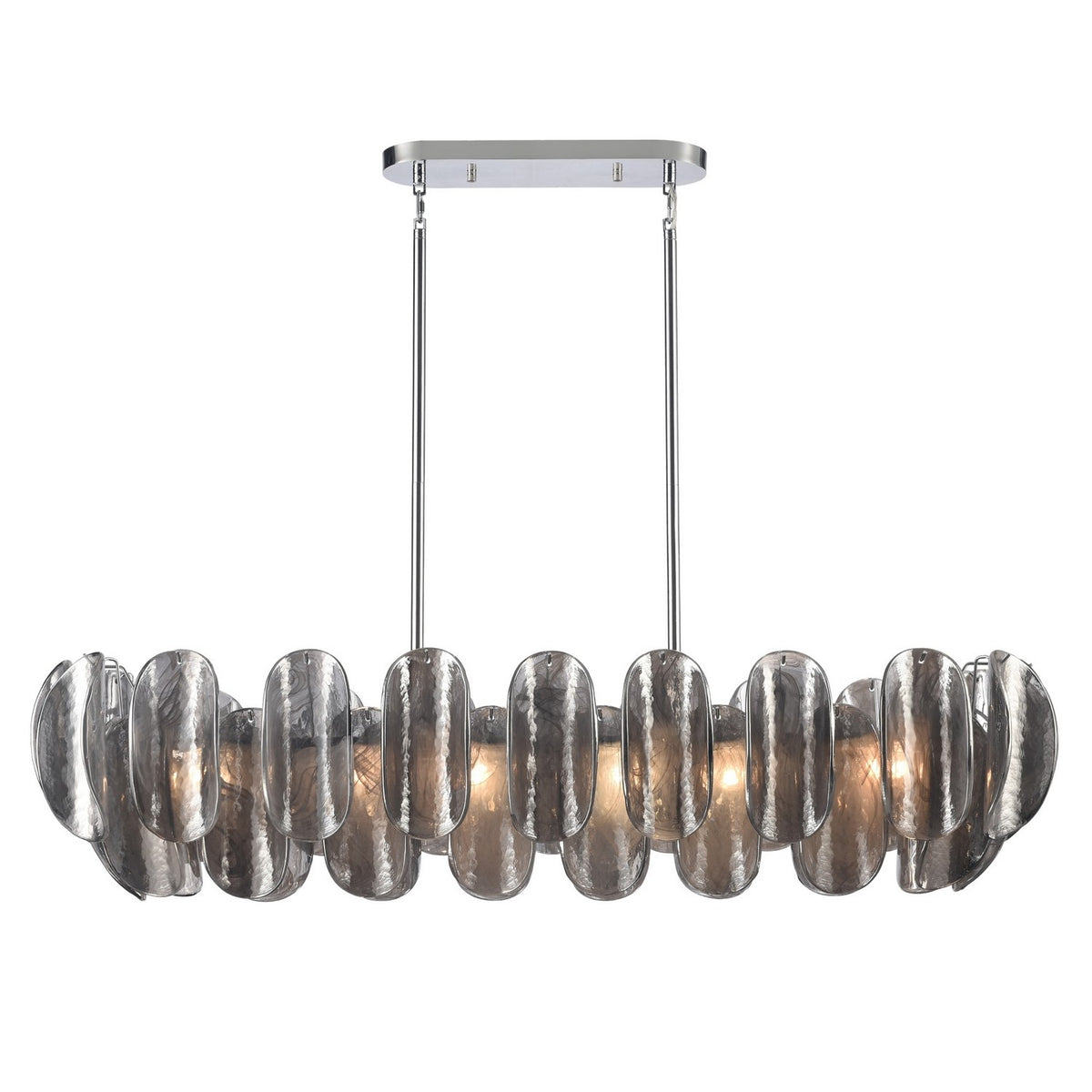 Arabela Lighting - 85513-6 - Six Light Linear Chandelier - Chateau - Polished Chrome