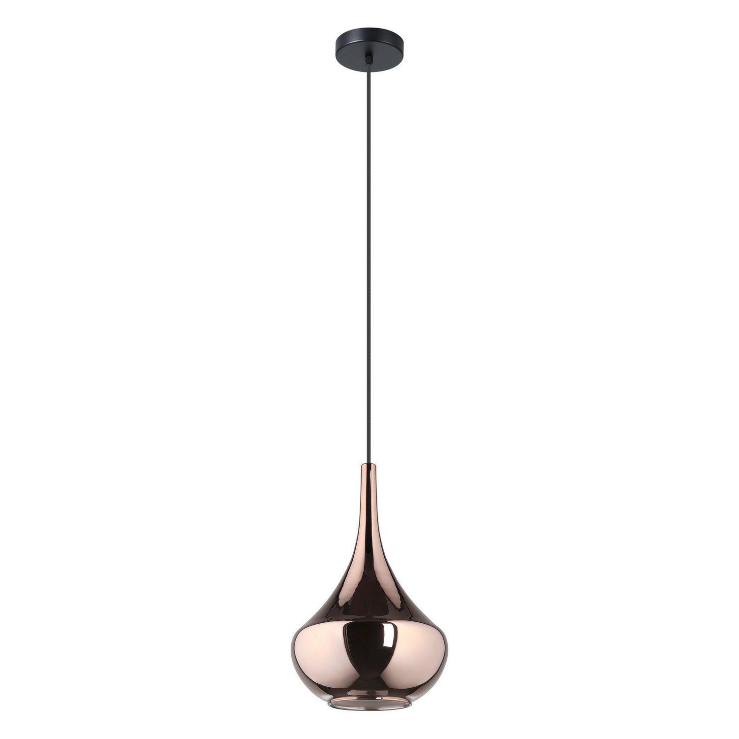 Eglo Canada - 390438A - One Light Pendant - Almoster - Black, Copper Smoked