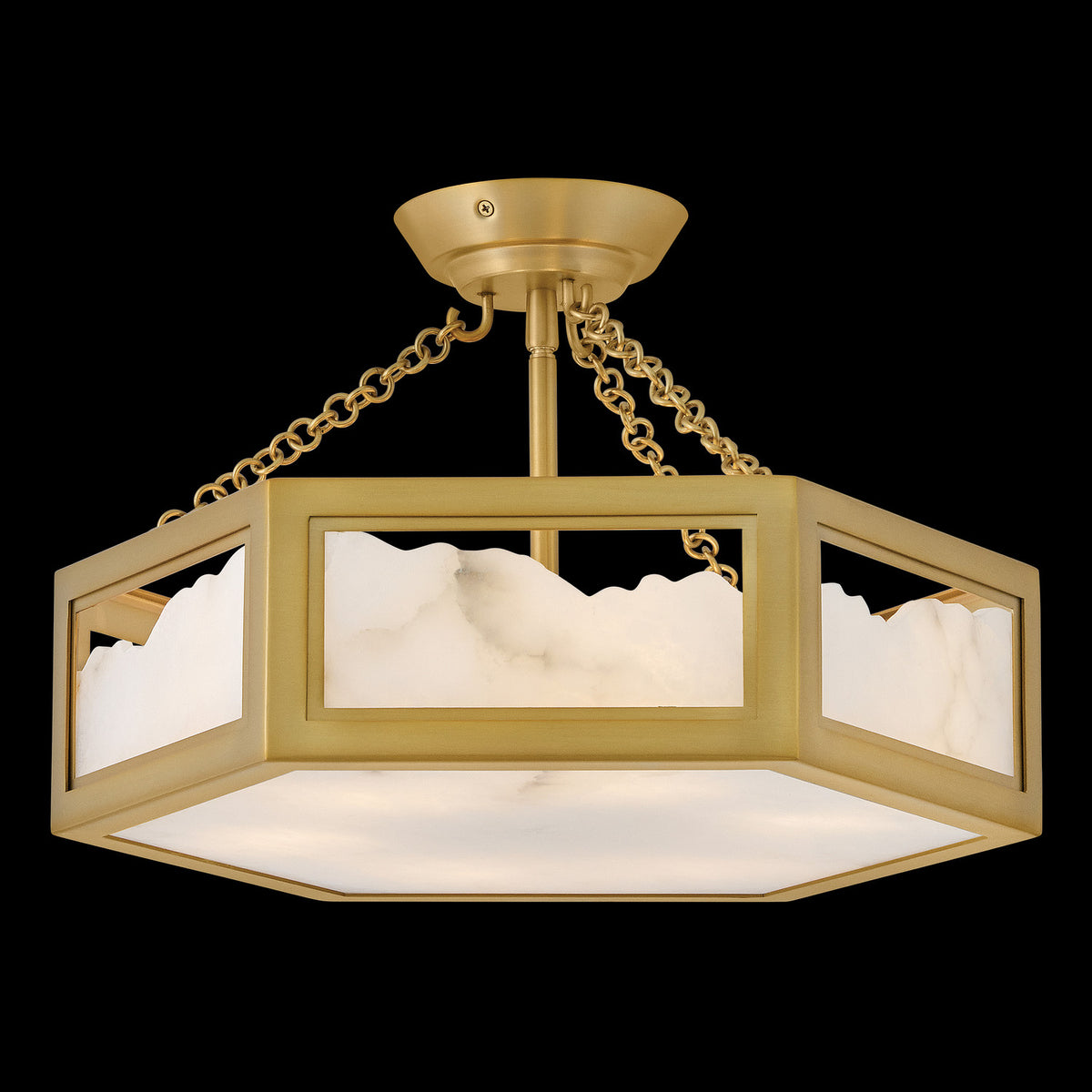 Fredrick Ramond Canada - FR41533LCB - LED Semi Flush Mount - Veleta - Lacquered Brass