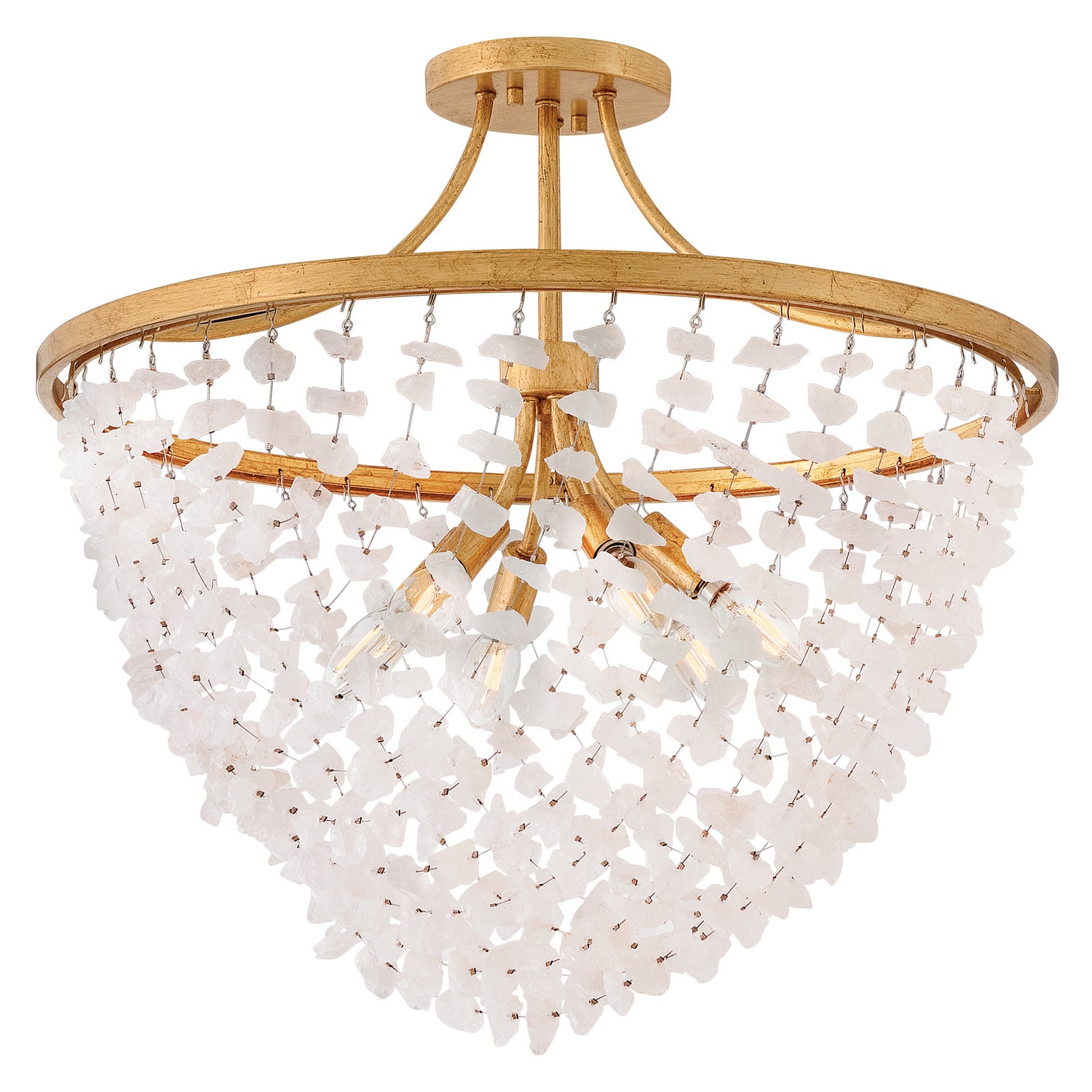 Fredrick Ramond Canada - FR41591DA - Semi-LEDPlafonnier - Myra - Laiton vieilli
