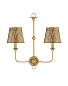 Currey and Company 0900-0069 Jouy Tapered Chandelier Shade in Gold