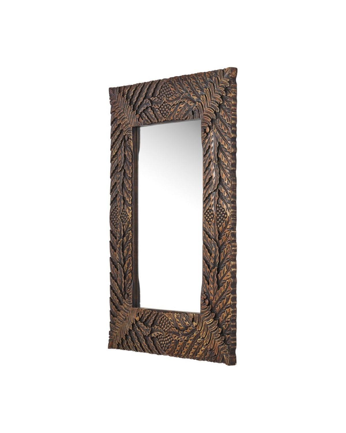 Currey and Company 1000-0172 Schwarzwald Mirror in Weathered Brown