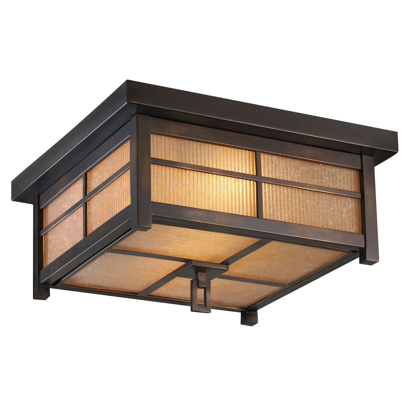 Montreal Luminaire & Quincaillerie 401080ST Capistrano Deux Lumières Extérieur Plafonnier
